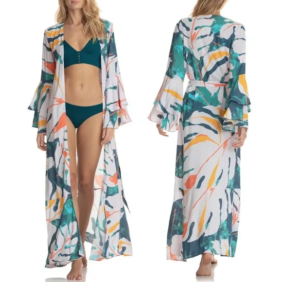 Maaji ★ Kimono Maxi Swim Cover Up Dresses